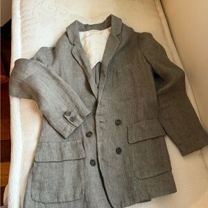 Women's Classic Gray Double-Breasted Blazer